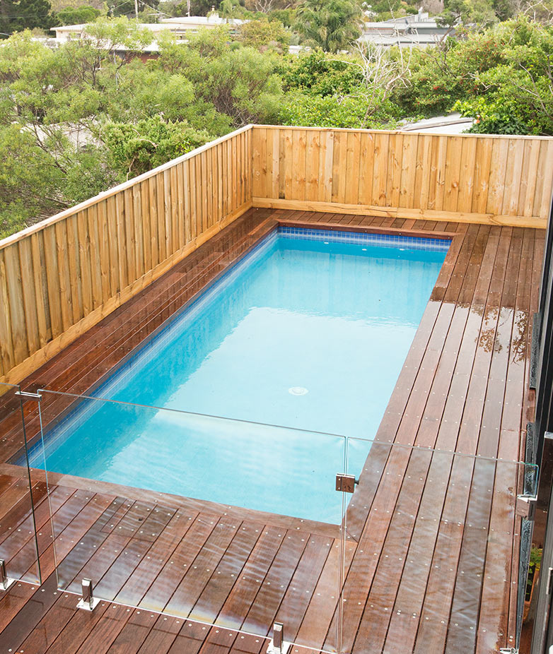 pools on sloping blocks Melbourne, Victoria, Australia
